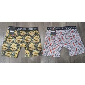 ODD Men's Boxer Briefs Size M NWT Lot of 2 Tapatio Hot Sauce & Money Bling